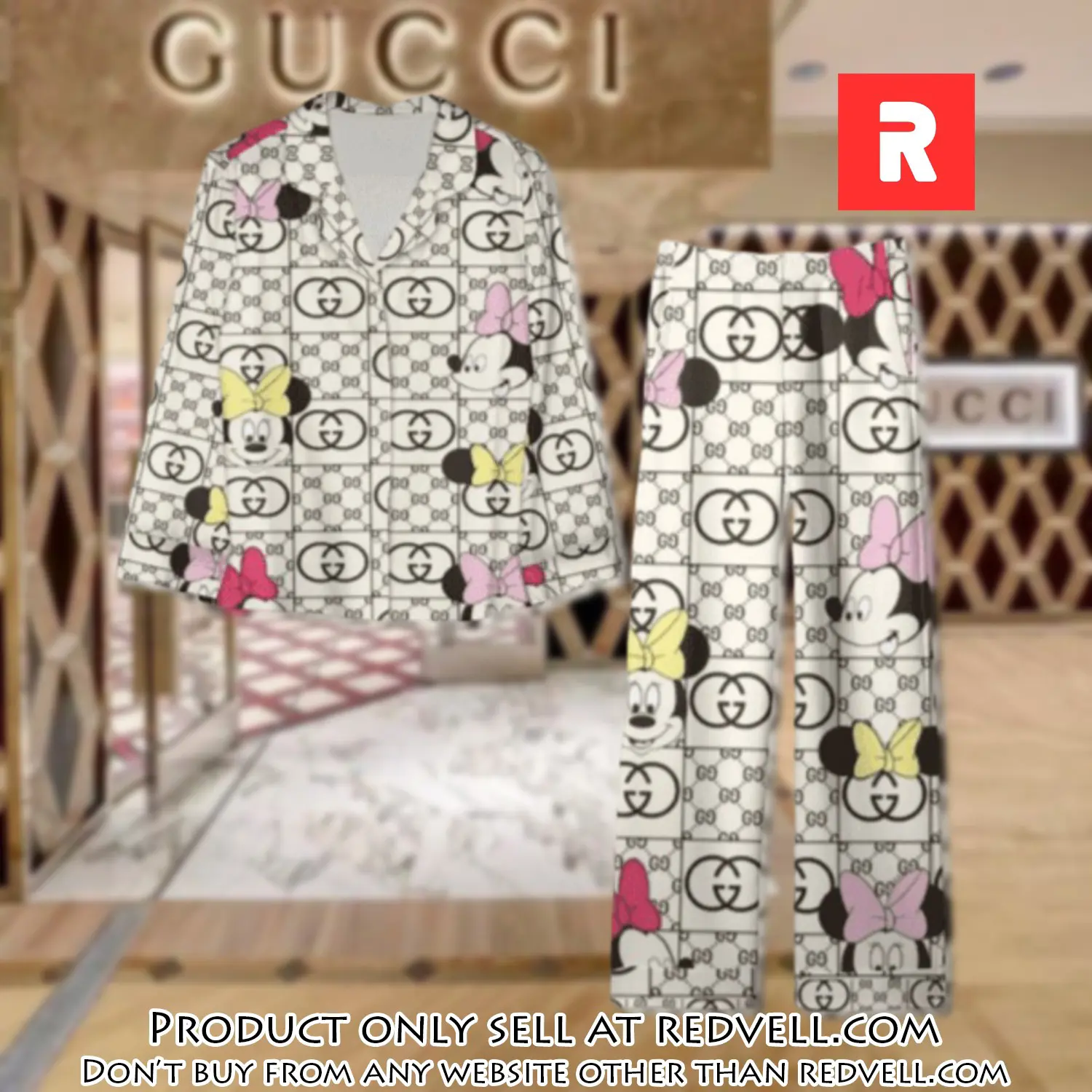 Trending luxury gc satin pajama set pjs1054 rv5545222